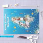 Groot op de vierde plaats onder het Zee, geboorted Tissuepapier (Craft)