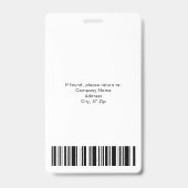 Groot op maat gemaakt medisch arts assistent foto badge (Achterkant)