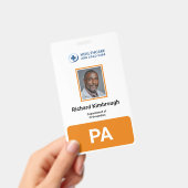 Groot op maat gemaakt medisch arts assistent foto badge (Handheld)