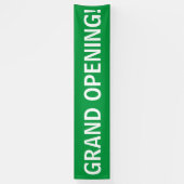 Groot open, eenvoudig groen wit bannerteken spandoek (Verticaal)