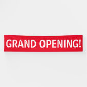 Groot open, eenvoudig rood wit banner-teken spandoek (Horizontaal)