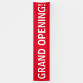Groot open, eenvoudig rood wit banner-teken spandoek (Verticaal)