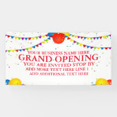 Groot openen ballonnen opnieuw openen aanpassen spandoek (Horizontaal)