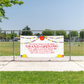 Groot openen ballonnen opnieuw openen aanpassen spandoek (Insitu)