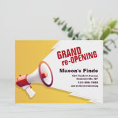 Groot openingsaankondiging kaart (Staand voorkant)