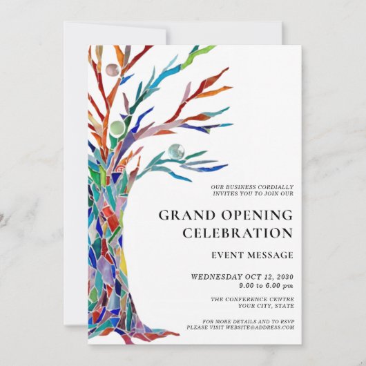 Groot openingsbedrijf kaart (Voorkant)