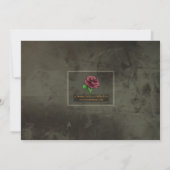 Groot Oranje Robot Verjaardagsfeest Kaart (Achterkant)