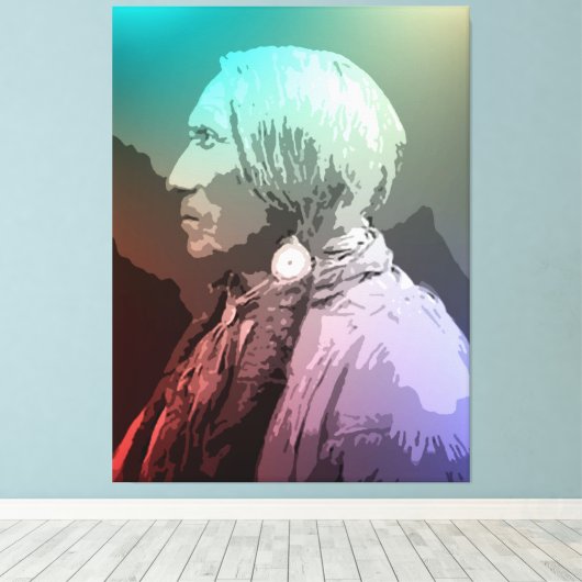 Groot Paard - Zuid-Cheyenne Canvas Afdruk (Insitu (Houten vloer))