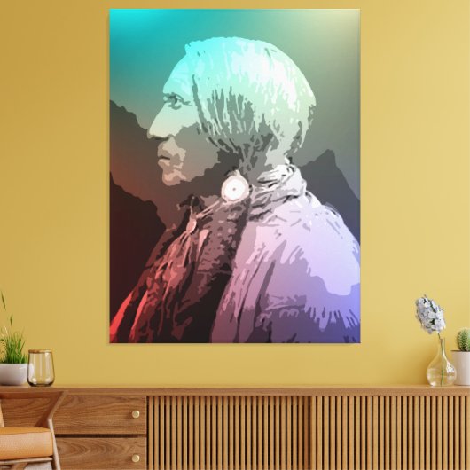 Groot Paard - Zuid-Cheyenne Canvas Afdruk (Insitu (Woonkamer))