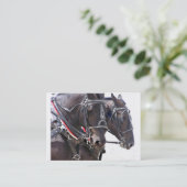 Groot-Paardenprofiel Visitekaartje (Staand voorkant)