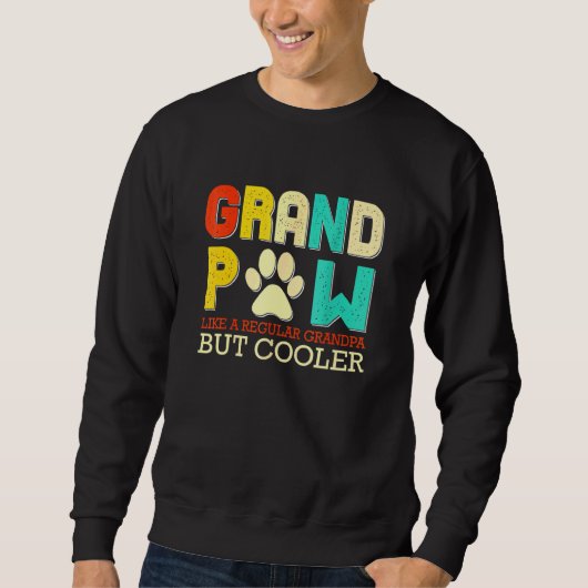 Groot pag als een gewone opa maar koeler hond trui (Voorkant)