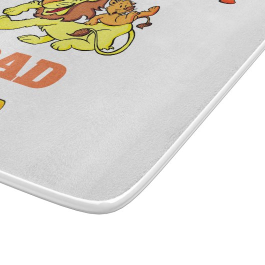 Groot pap in glazen snijvlak snijplank (Hoek)