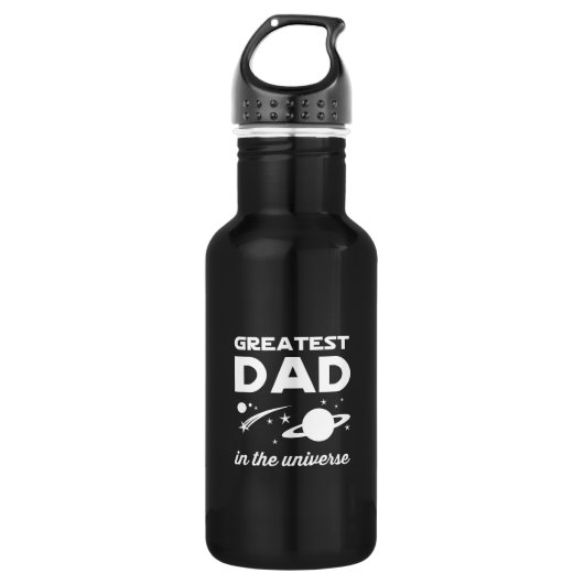 Groot pap in het universum waterfles  (Voorkant)