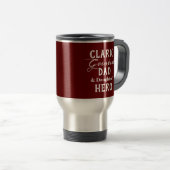 Groot pap ooit Classy Fathers Day Custom Reisbeker (Voorkant rechts)