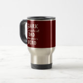 Groot pap ooit Classy Fathers Day Custom Reisbeker (Voorkant links)
