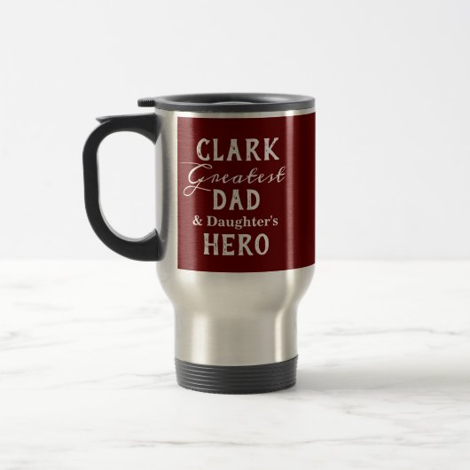 Groot pap ooit Classy Fathers Day Custom Reisbeker (Links)