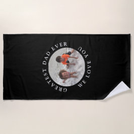 Groot pap ooit Kinder Foto zwart Strandlaken