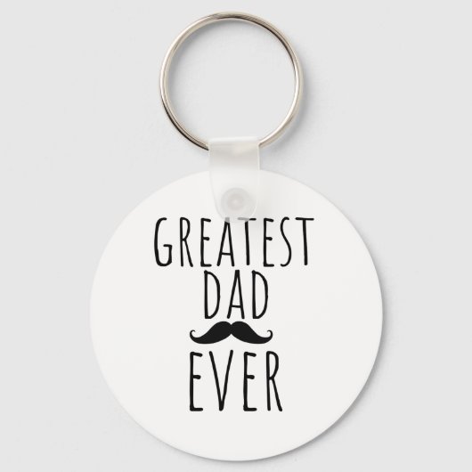 Groot pap ooit met snor sleutelhanger (Voorkant)