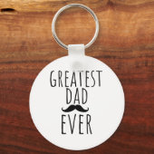 Groot pap ooit met snor sleutelhanger (Voorkant)