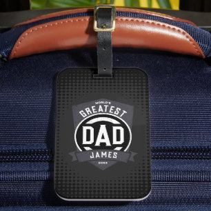 Groot pap ooit Modern Vaderdag cadeau Bagagelabel