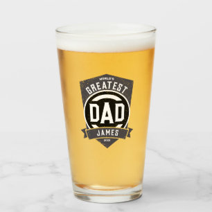 Groot pap ooit Modern Vaderdag cadeau Glas