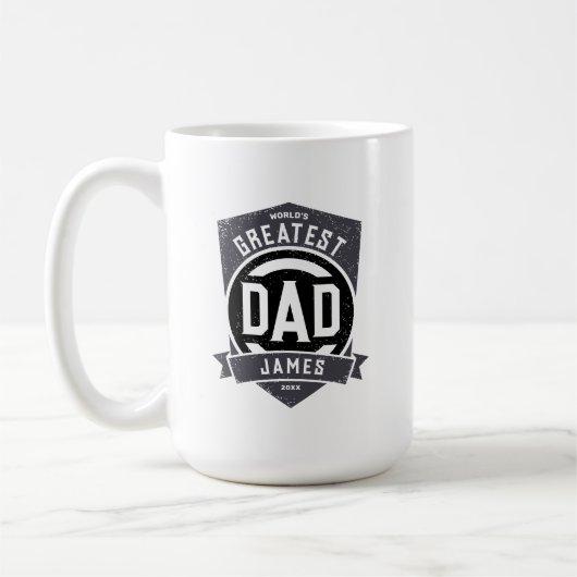 Groot pap ooit Modern Vaderdag cadeau Koffiemok (Links)