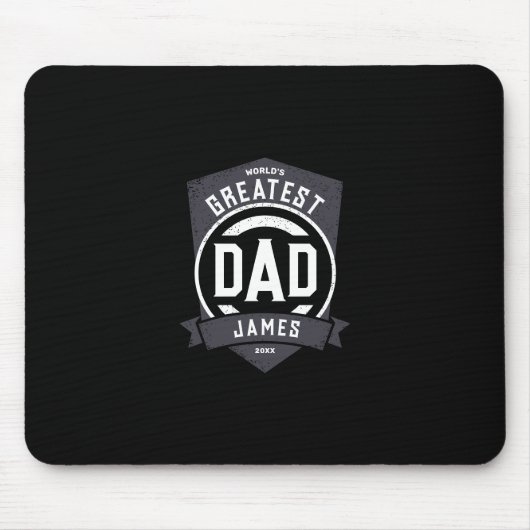 Groot pap ooit Modern Vaderdag cadeau Muismat (Voorkant)