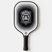 Groot pap ooit Modern Vaderdag cadeau Pickleball Paddle (Achterkant)