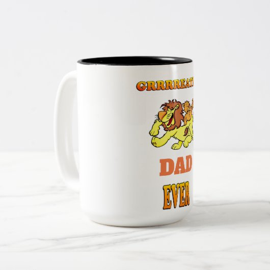 Groot pap ooit Mok met twee tonen (Voorkant links)