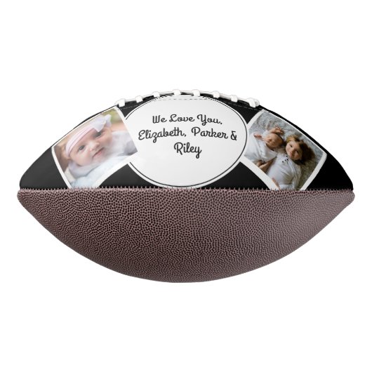 Groot pap zwart wit 2 Foto collage American Football (Gedraaid 90)