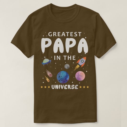 Groot papier in het universum van de wetenschap t-shirt (Design voorkant)