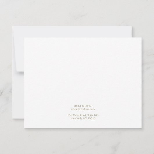 Groot papier Voeg je Logo-oorscherm toe Kaart (Achterkant)