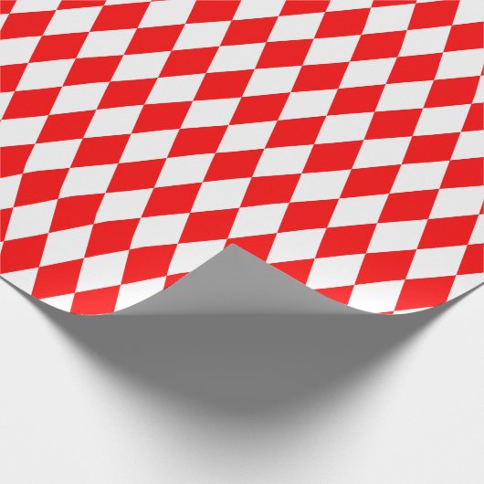 Groot papier voor rode en witte harlequin (Hoek)