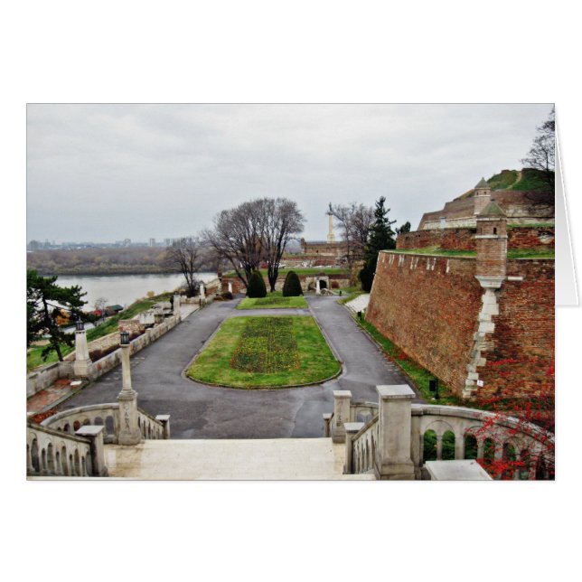 Groot Park Kalemegdan, Donau, Servië (Voorkant Horizontaal)