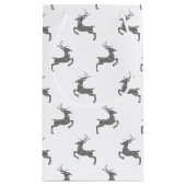 Groot patroon in faux grijs glitter textuur klein cadeauzakje (Achterkant)