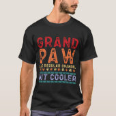 Groot paw als een gewone opa, maar koeler fathe t-shirt (Voorkant)