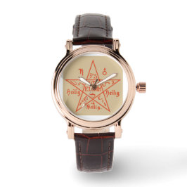 Groot Pentagram van Moses Seal Women's Watch Horloge