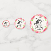 Groot Pet Lady Rozen Derby Party Confetti (Voorkanten)