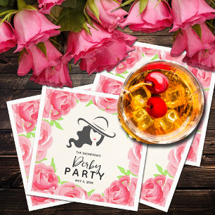 Groot Pet Lady Rozen Derby Party Servet