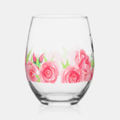 Groot Pet Lady Rozen Vrijgezellenfeest Wijnglas Zonder Voet (Rechts)