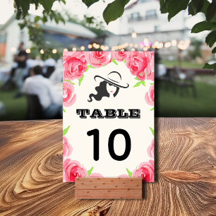 Groot Pet Waterverf Rozen Derby Party Kaart