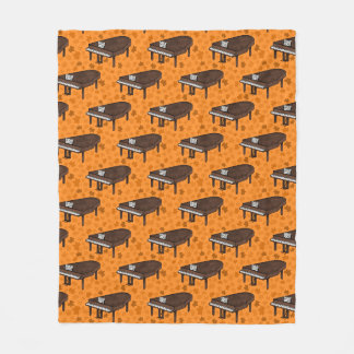 Groot piano herfst pianiste muzikant fleece deken