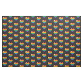 Groot Pixel Heart Design in LGBTQ Rainbow Flag Stof (Yard (91,4 cm))