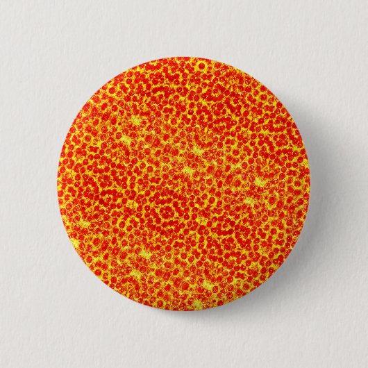 Groot pizza patroon ronde button 5,7 cm (Voorkant)