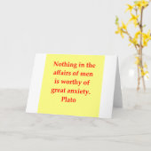 groot Plato citaat Kaart (Gele Bloem)