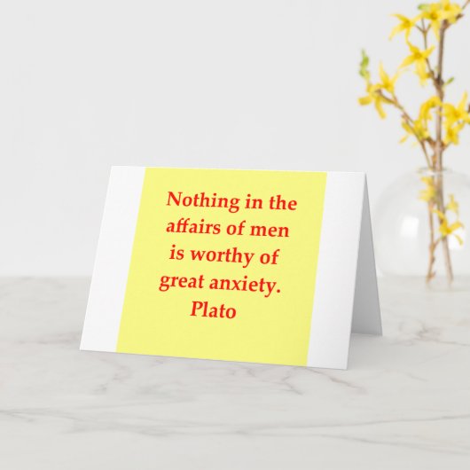groot Plato citaat Kaart (Gele Bloem)