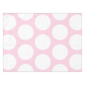 Groot poka Dots Pattern: Baby Roze Tafelkleed (Voorkant (Horizontaal))