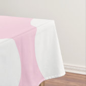 Groot poka Dots Pattern: Baby Roze Tafelkleed (Voorbeeld)