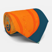 Groot pompoen mozaïek kleurrijk gepersonaliseerd p stropdas (Opgerold)