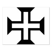 Groot Portugees kruis rubberen stempel (Afrduk)